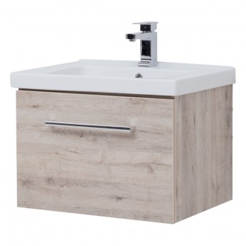 Тумба DREJA BIG INN, 65 см, подвесная, 1 ящик + выдвижной внутренний ящик, дуб кантри